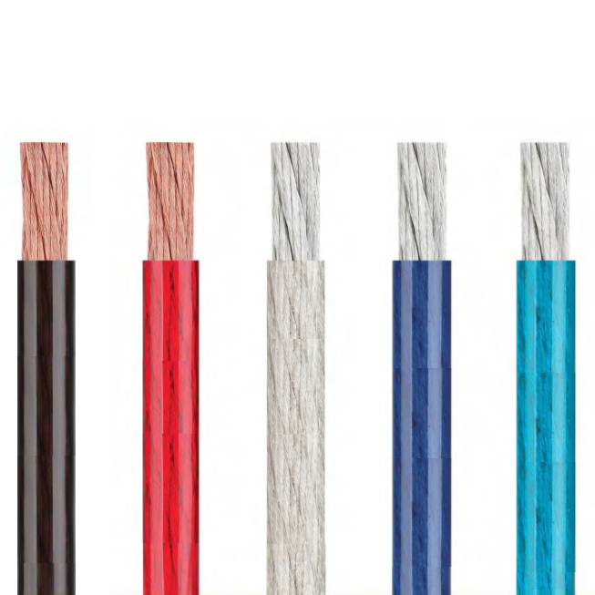 How do clear power cables compare in terms of electrical conductivity and resistance compared to standard power cables?