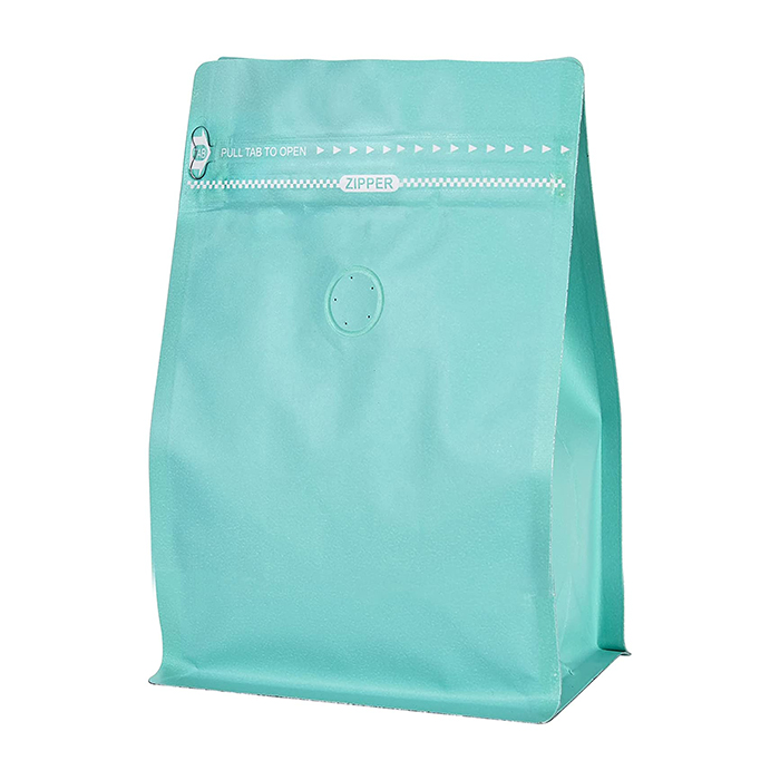 Keeping Freshness Intact: Exploring the Blue Flat Bottom Matte Aluminum Foil Zipper Coffee Bag