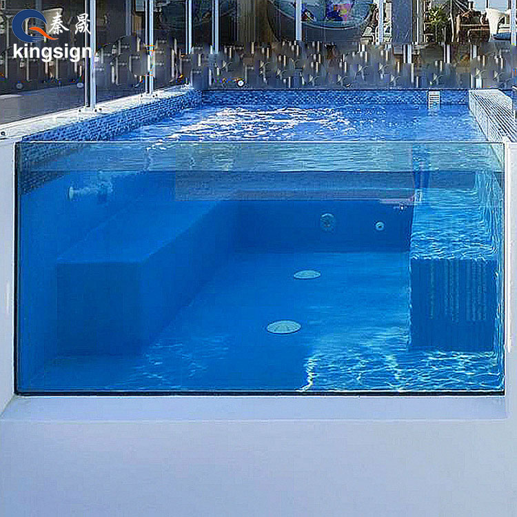 How does the quality of acrylic used for spa pool windows differ from traditional glass?