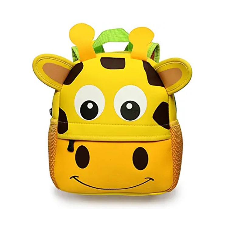 Neoprene School Bags Kindergarten Kids Cartoon Backpack