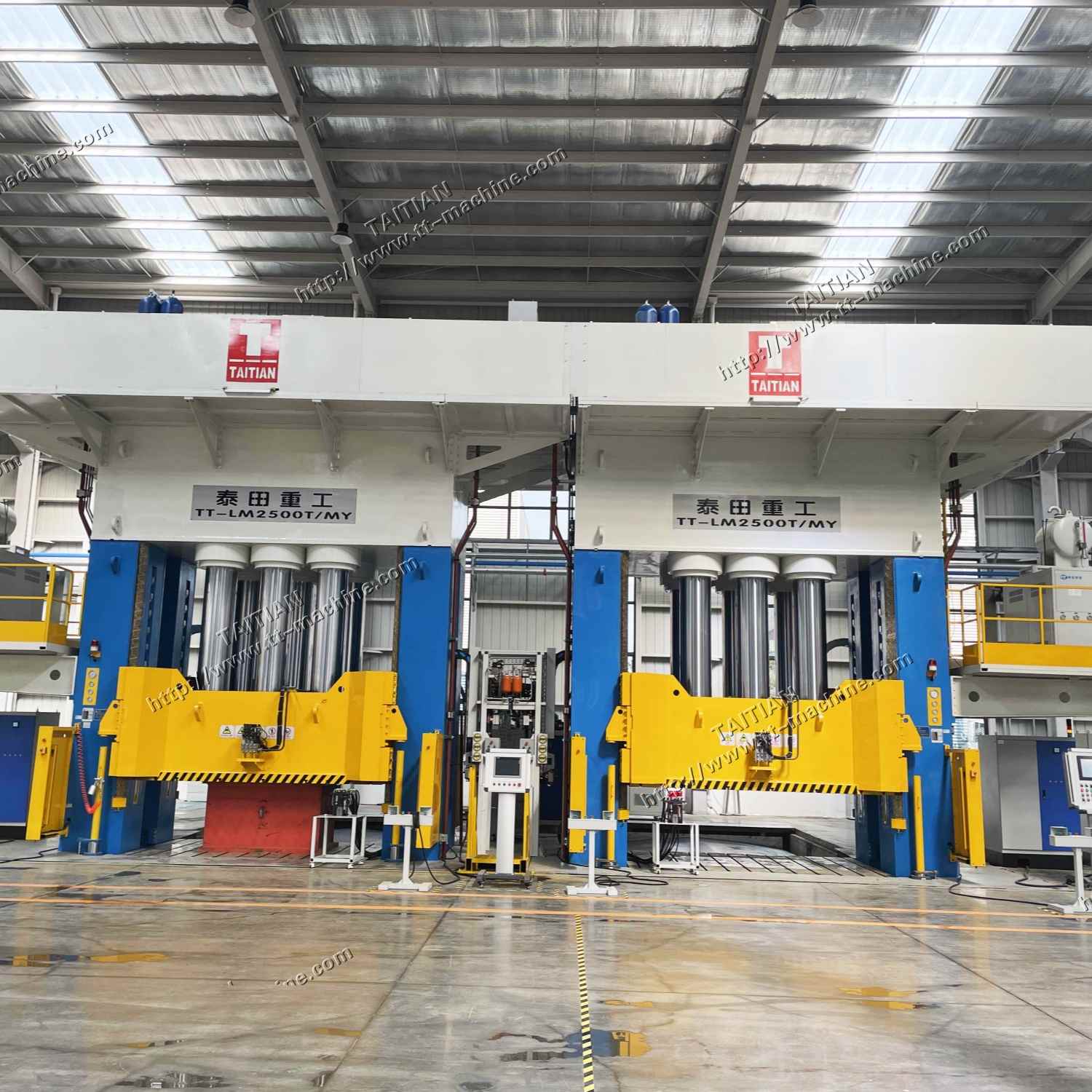 Precautions when starting the hydraulic press